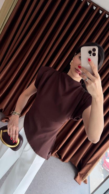 بلوزة بني - KP4156