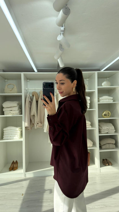 قميص خمري - KP4389