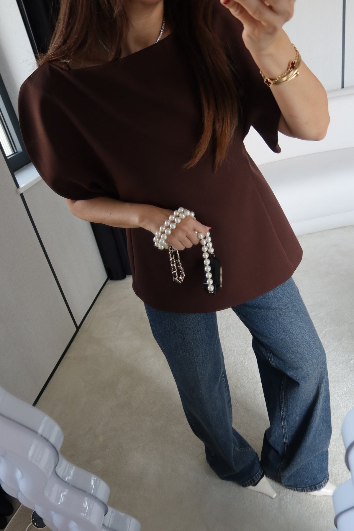 بلوزة بني - KP4383