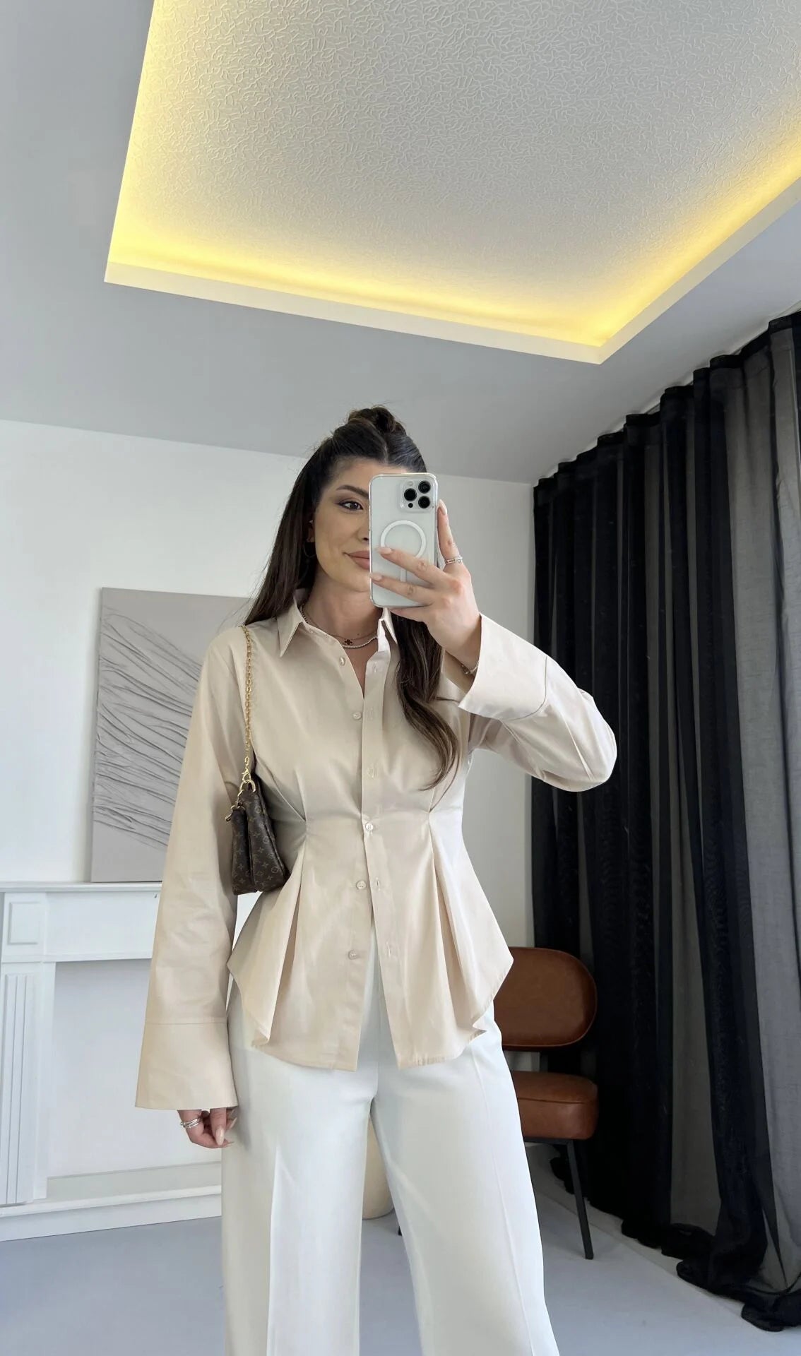 قميص بيج - KP4216