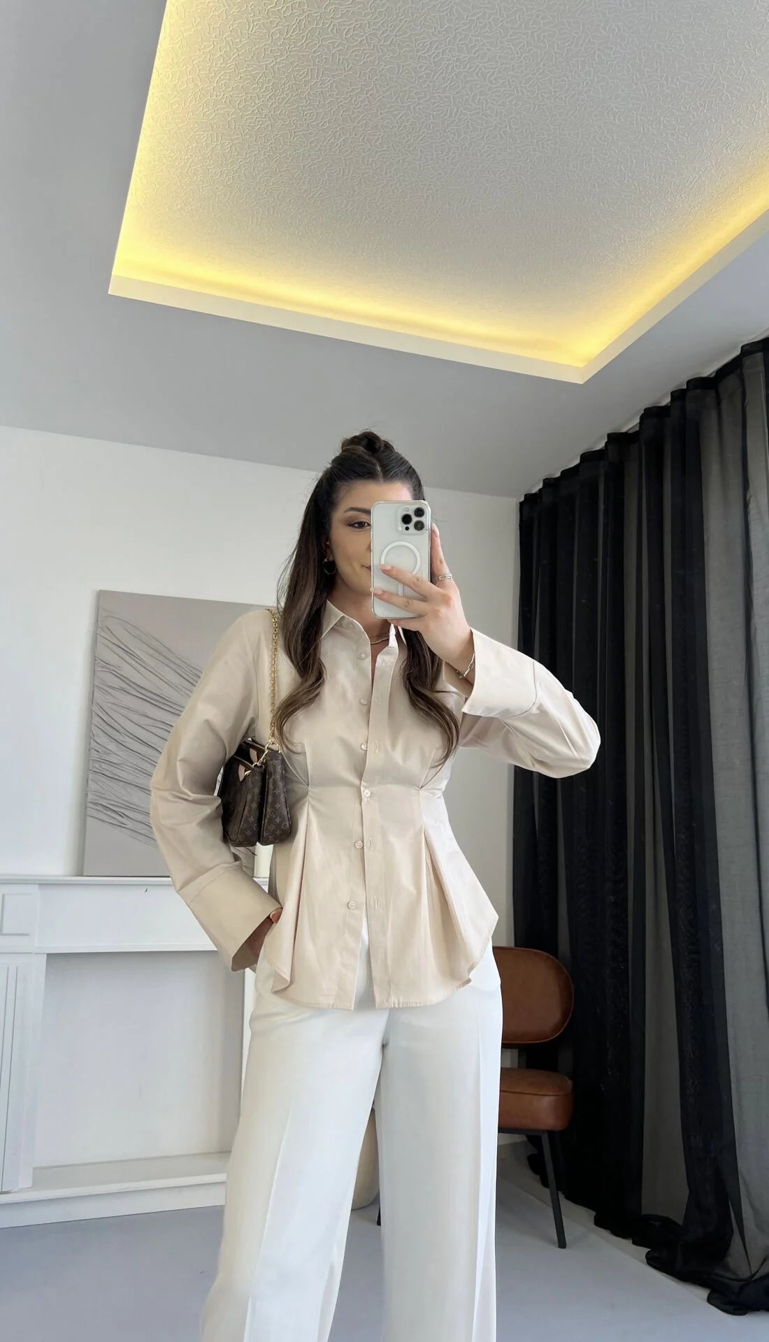 قميص بيج - KP4216