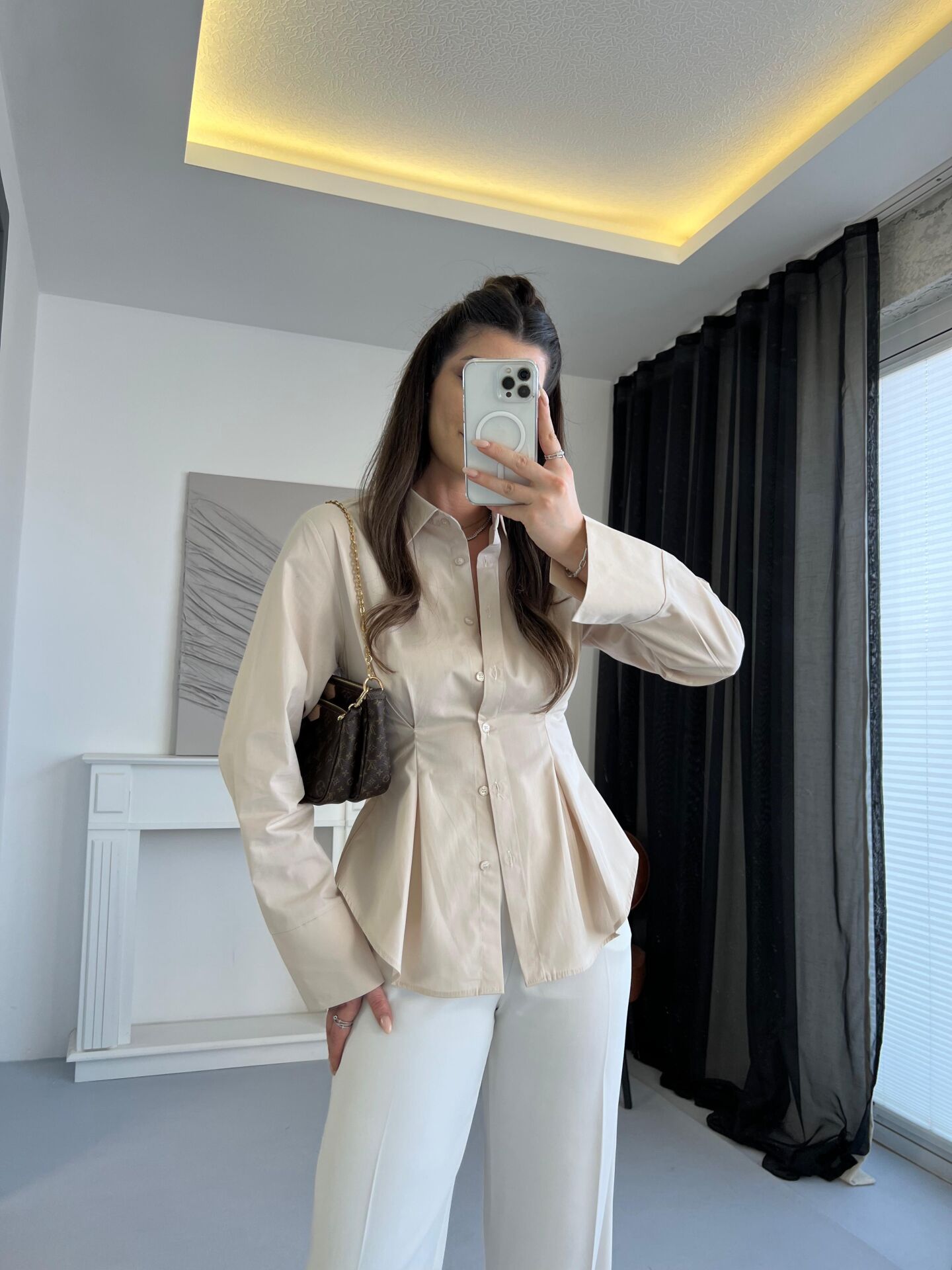 قميص بيج - KP4216