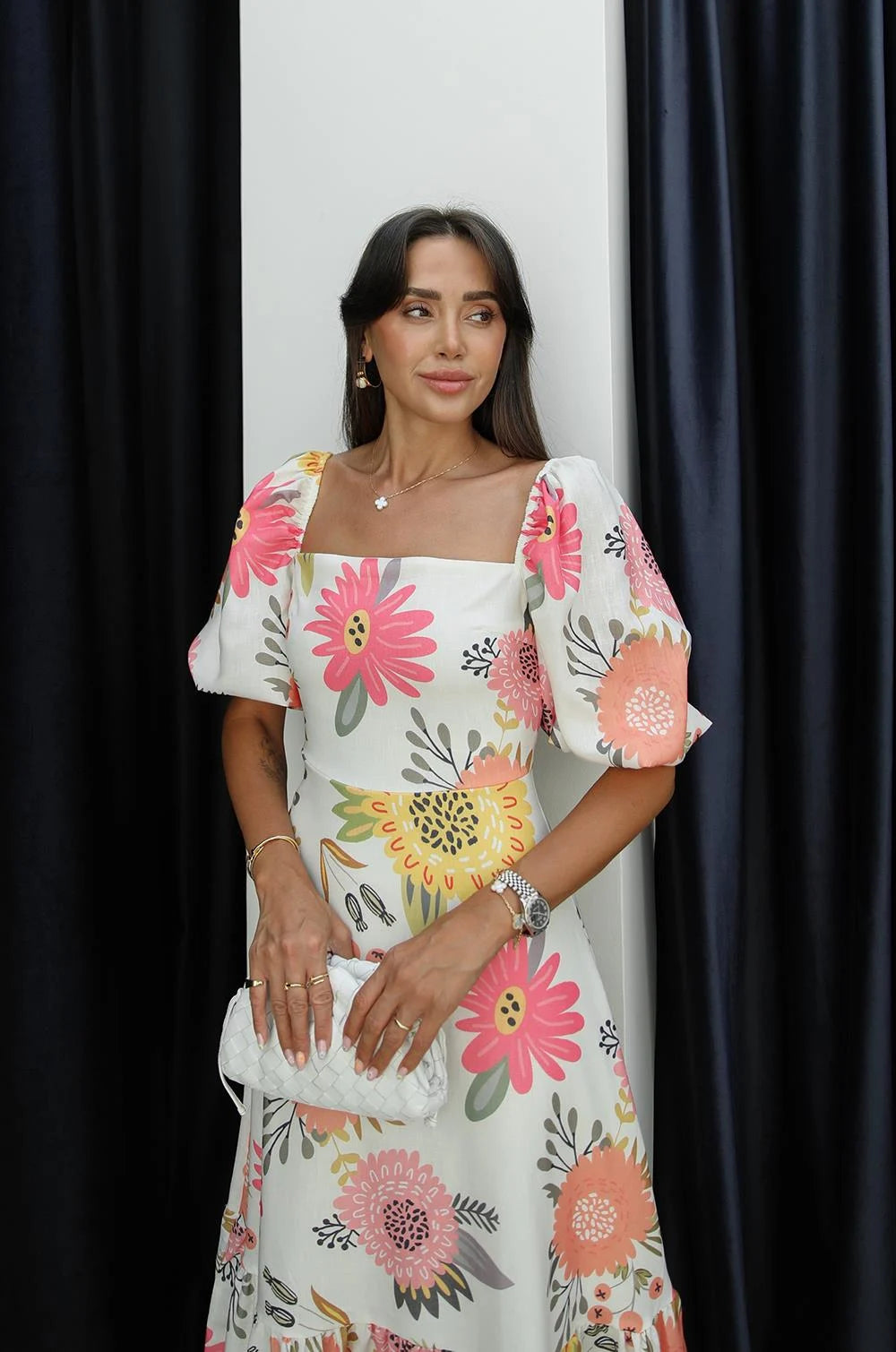 فستان صيفي مورد - KP2180