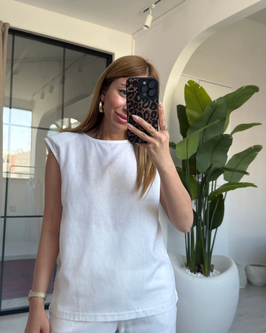 طقم ابيض Massimo Dutti - KP1253