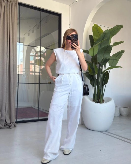 طقم ابيض Massimo Dutti - KP1253