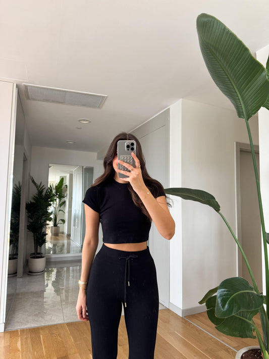 طقم اسود Bershka - KP1245