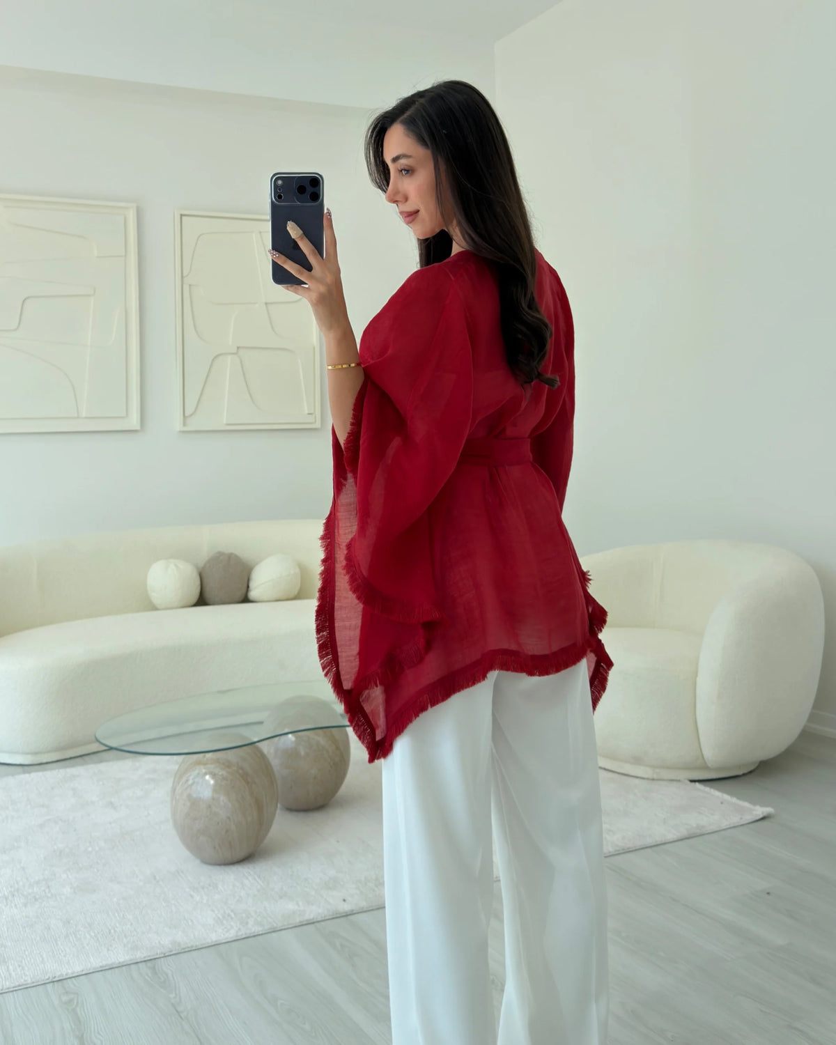 كيمونو احمر - KP4608