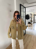 قميص زيتي - KP4455