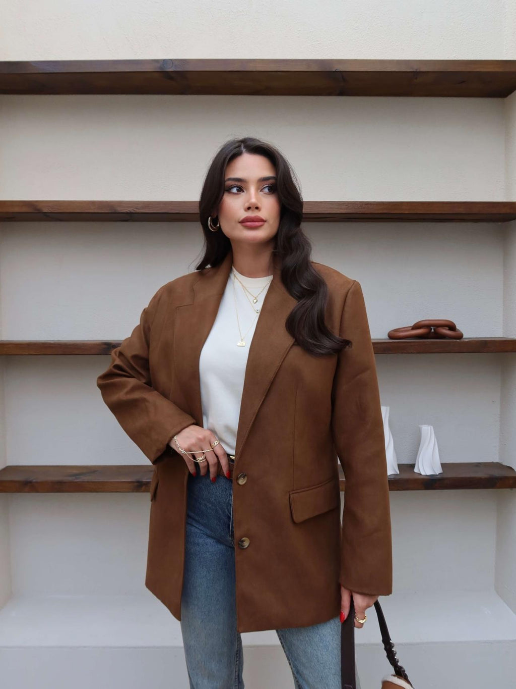 بليزر شموا بني - KP7109