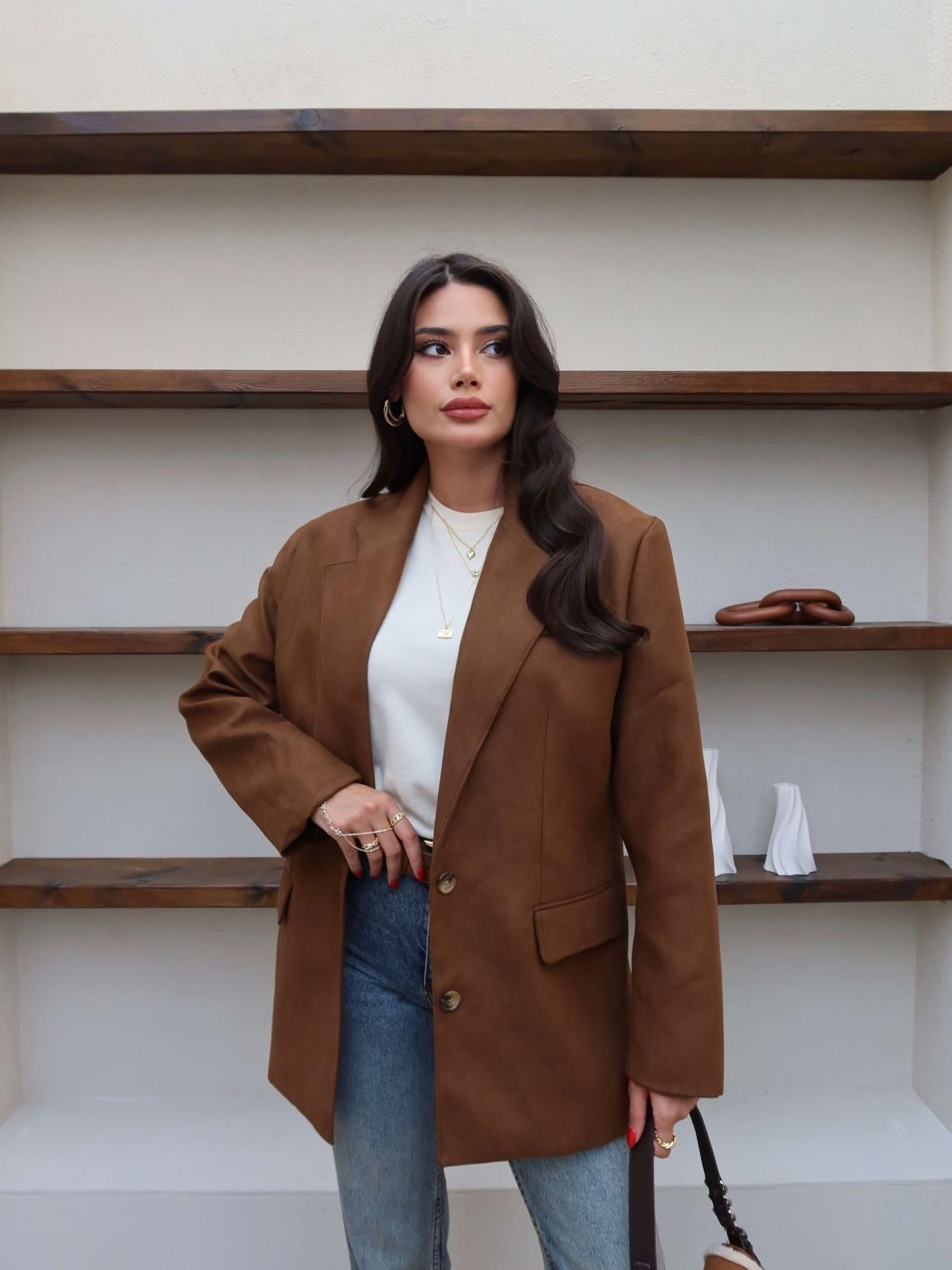 بليزر شموا بني - KP7109