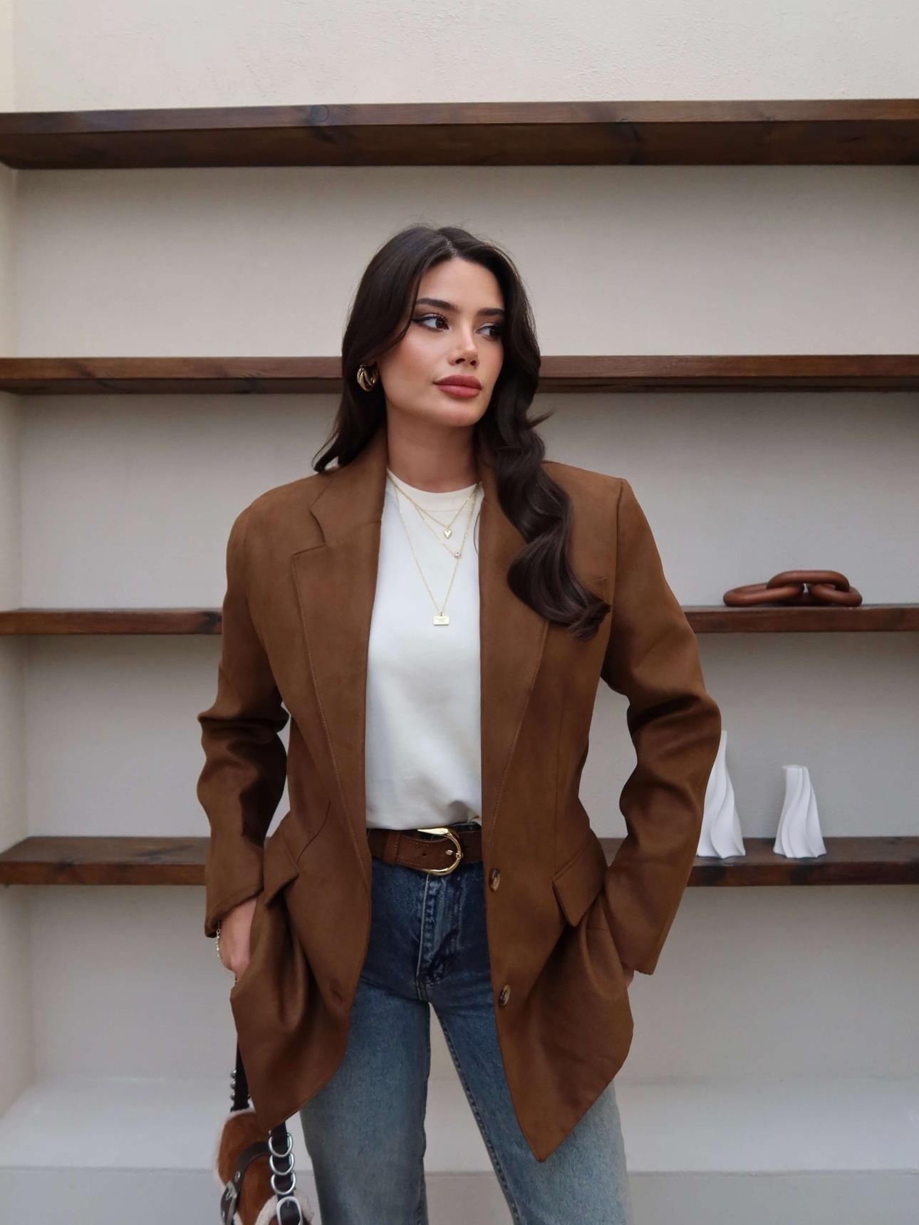 بليزر شموا بني - KP7109