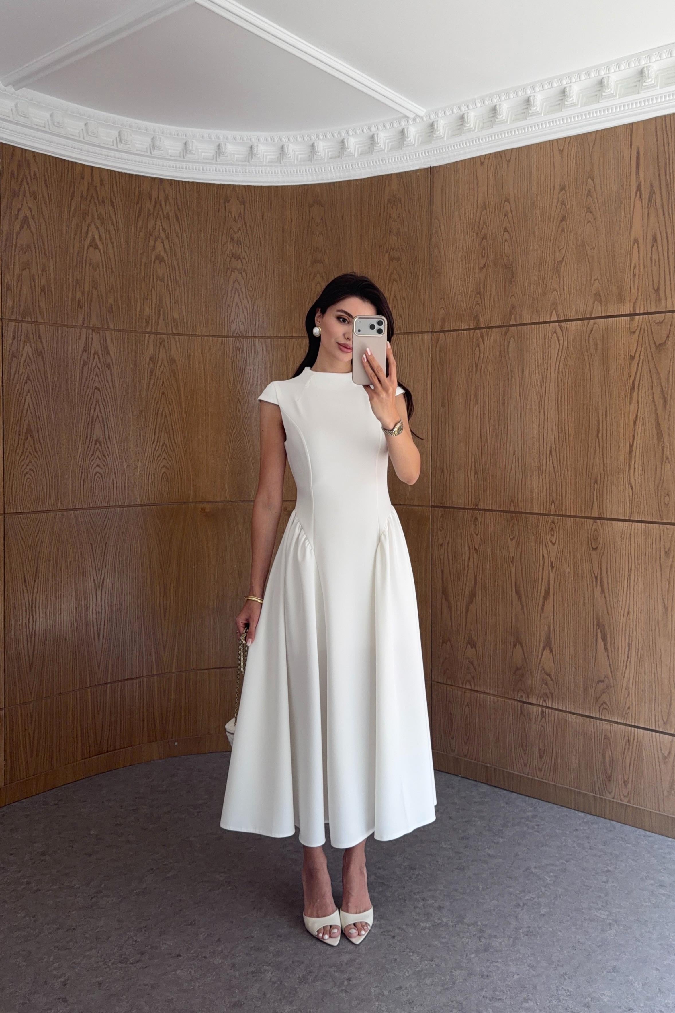فستان ابيض - KP2324