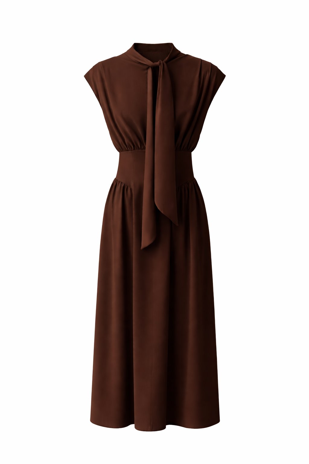 فستان بني - KP2268