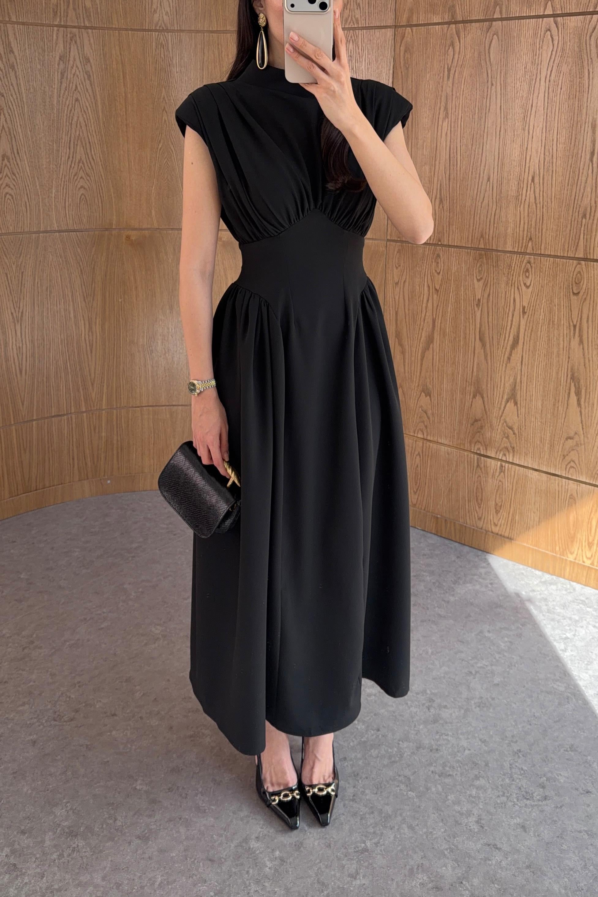 فستان اسود - KP2268