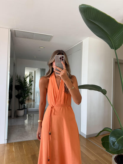 فستان سلمون - KP2141