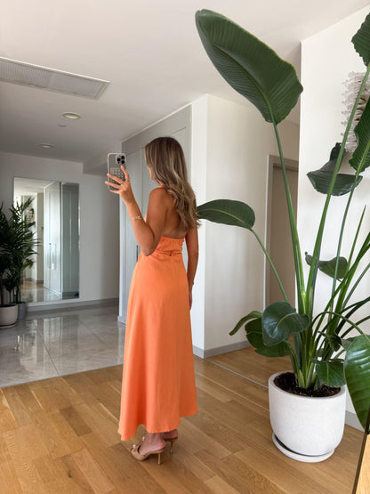 فستان سلمون - KP2141