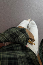 بلوزة كاروهات اخضر - KP4451