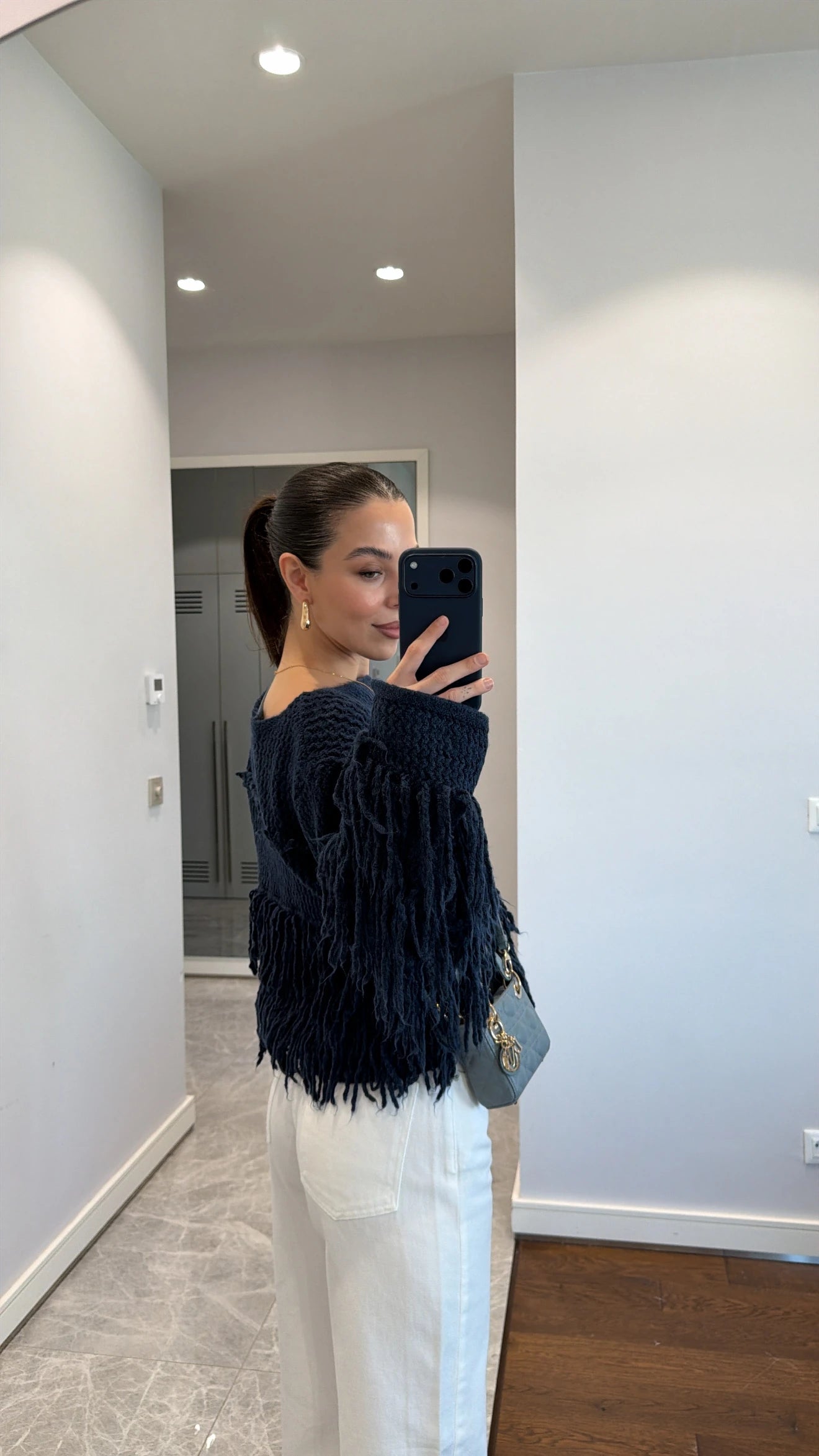 بلوزة صوف كحلي - KP4281