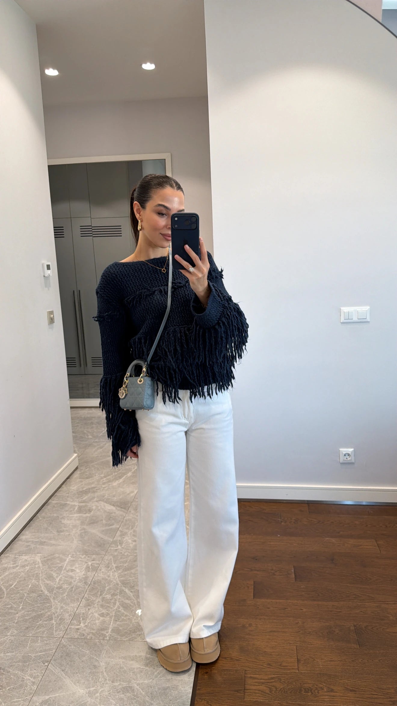 بلوزة صوف كحلي - KP4281