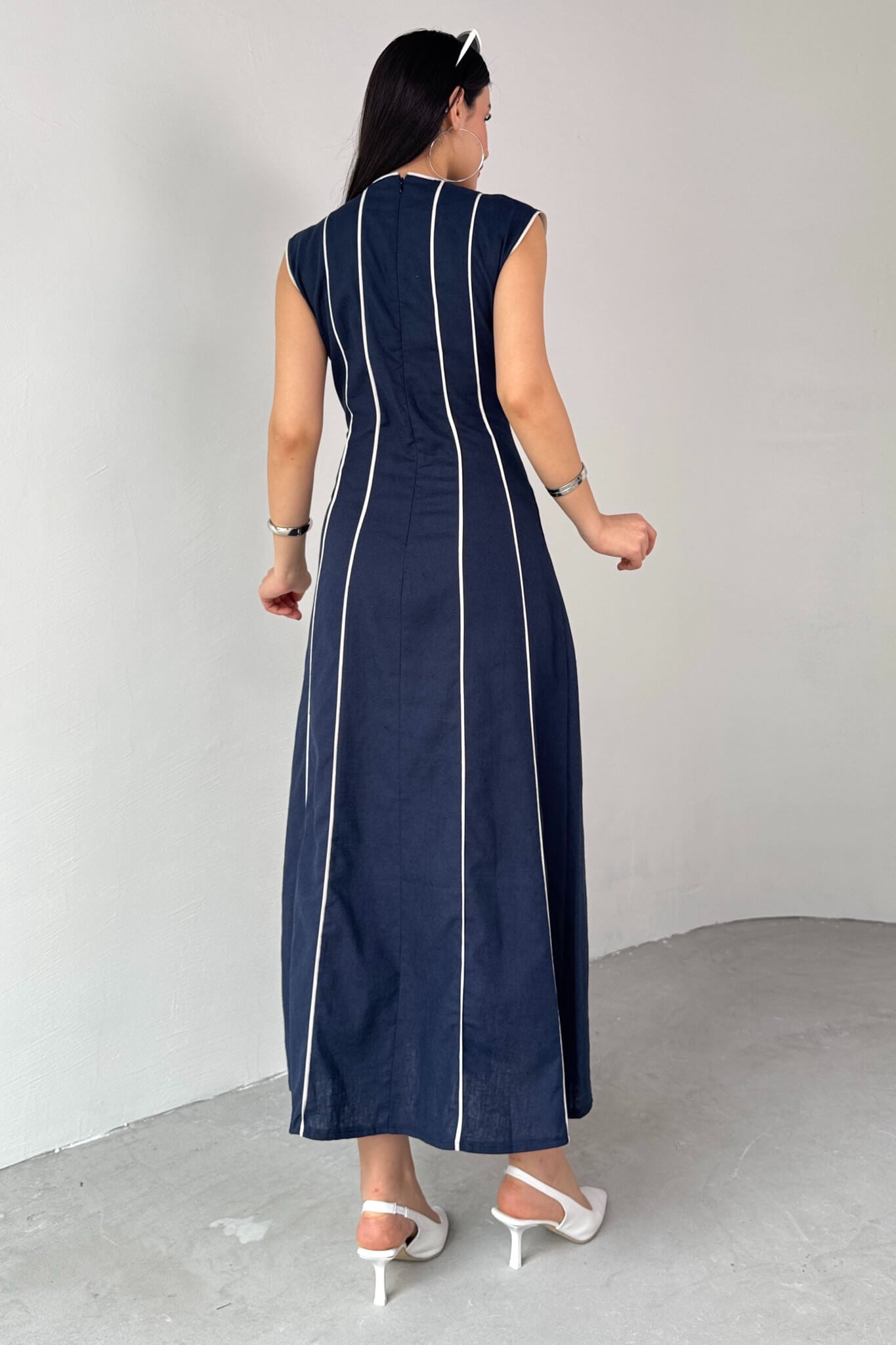 فستان كحلي - KP2133