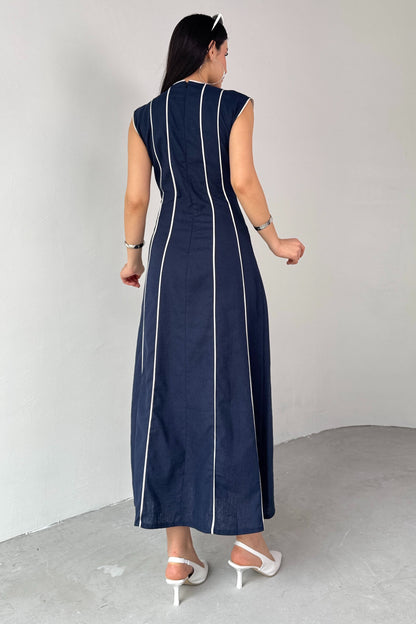 فستان كحلي - KP2133