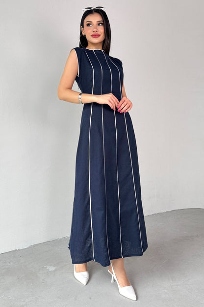 فستان كحلي - KP2133