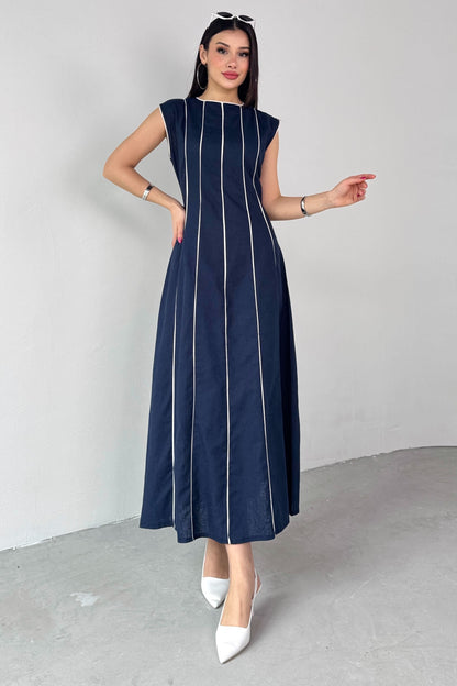 فستان كحلي - KP2133