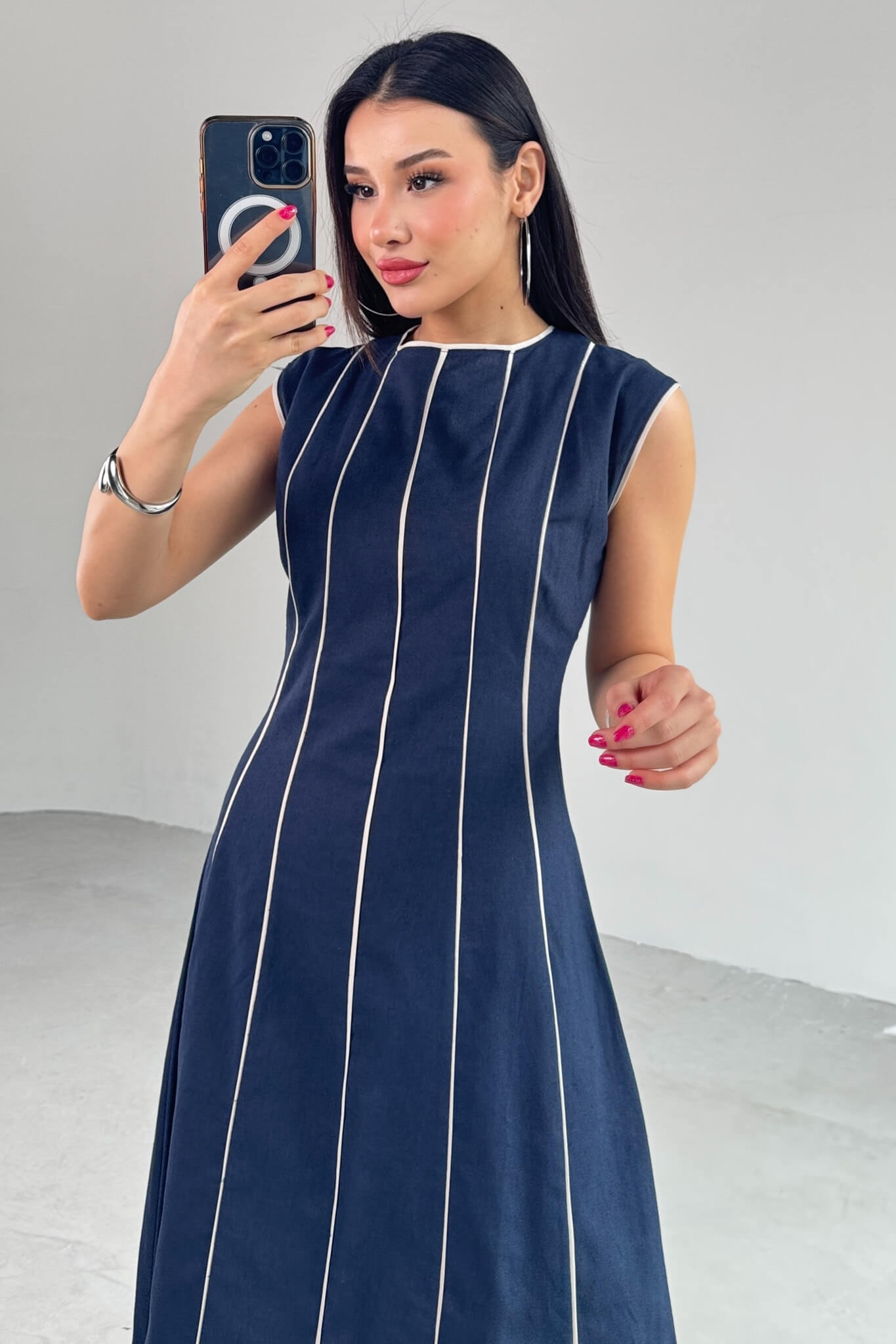 فستان كحلي - KP2133