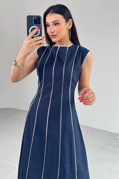 فستان كحلي - KP2133