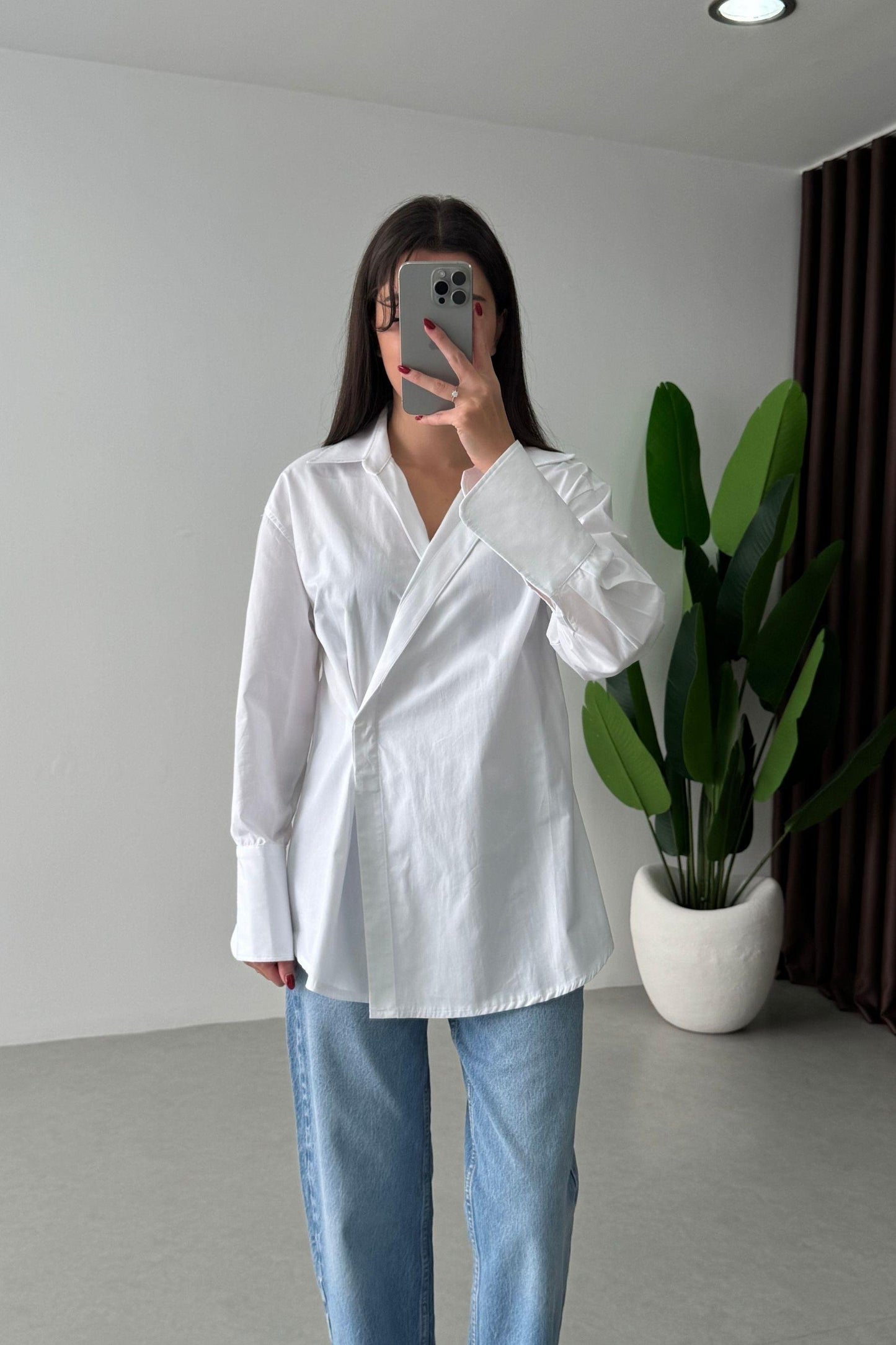 قميص ربط ابيض - KP4377