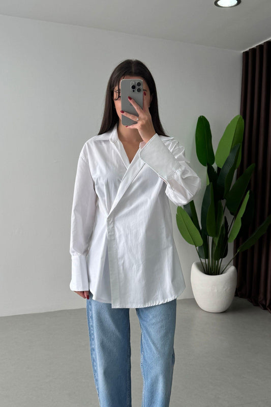 قميص ربط ابيض - KP4377