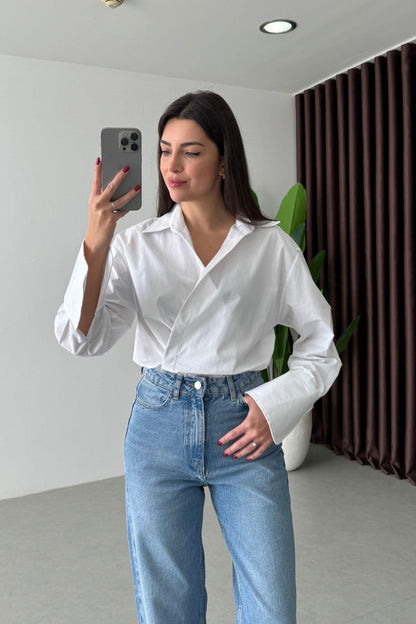 قميص ربط ابيض - KP4377