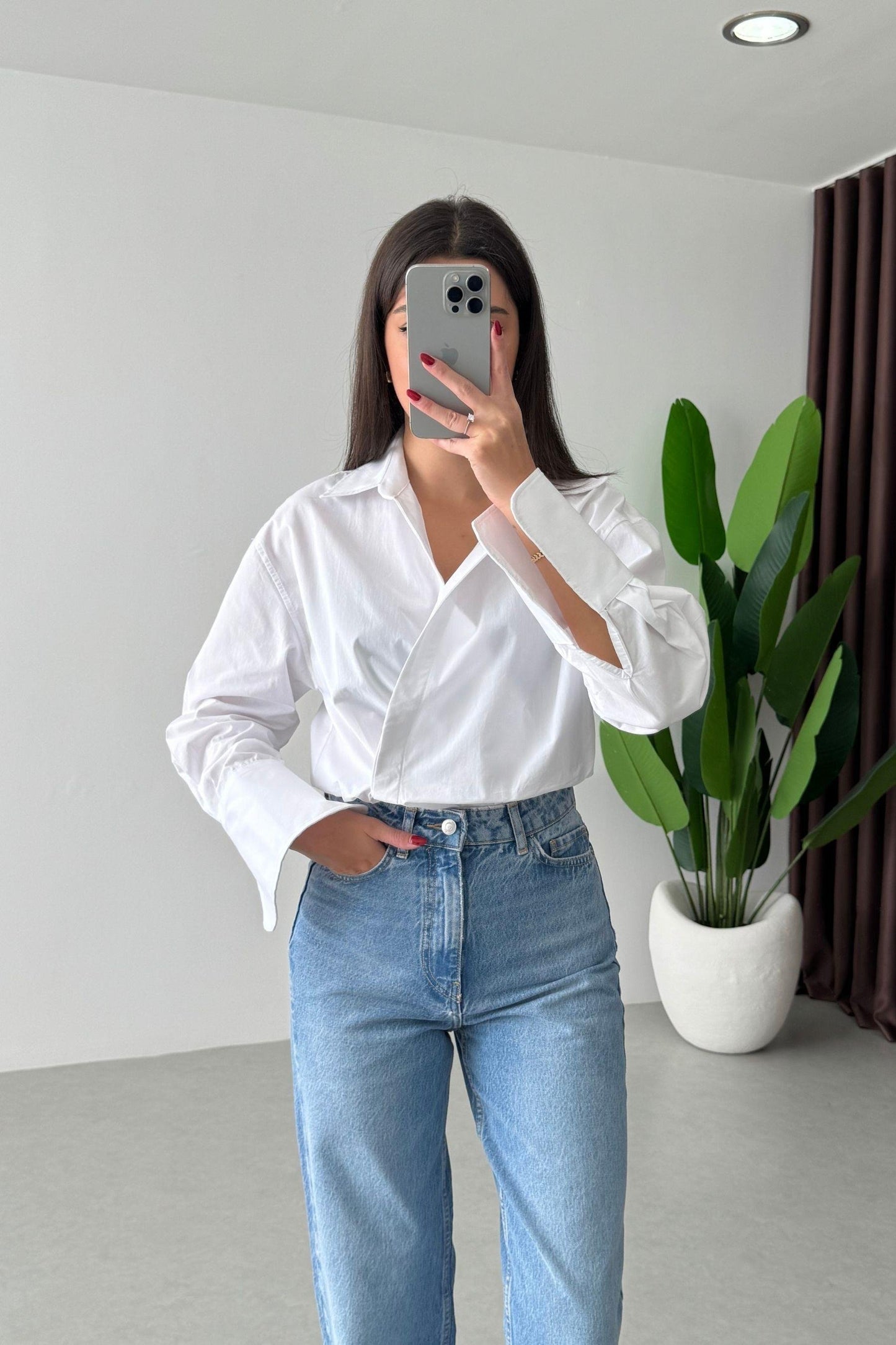 قميص ربط ابيض - KP4377