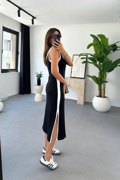 فستان لاكوست اسود - KP2134