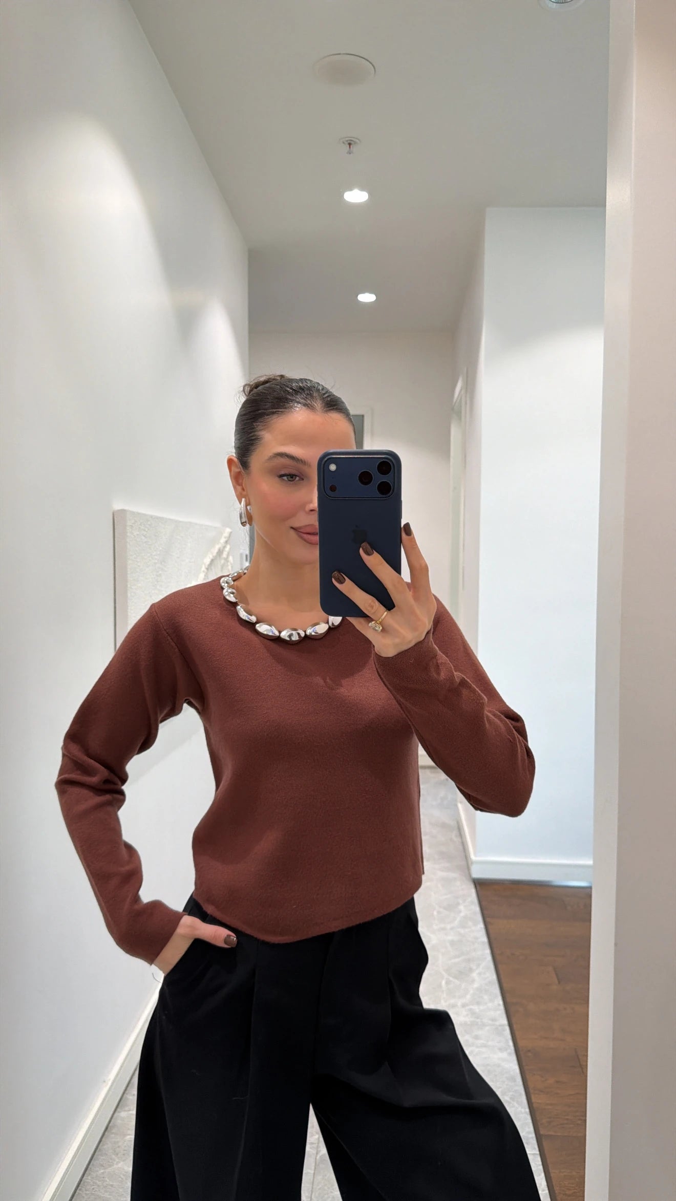 بلوزة بني - KP4400