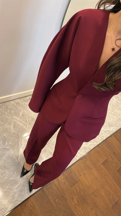 طقم رسمي خمري - KP1230