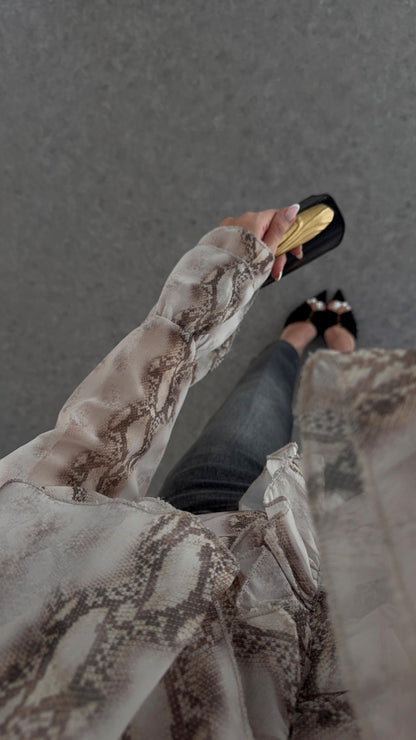 قميص شيفون بيج - KP4267