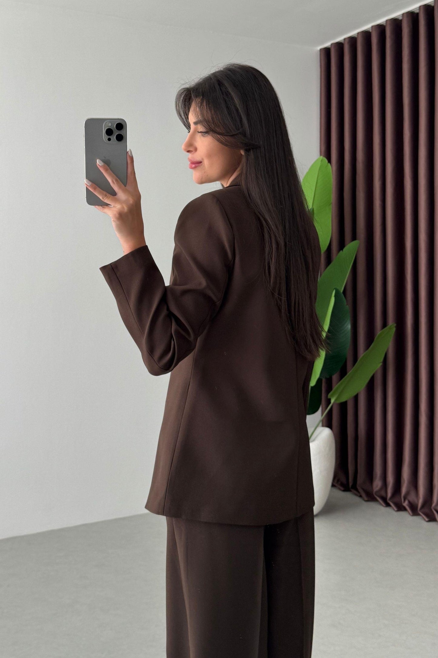 طقم رسمي بني - KP1403