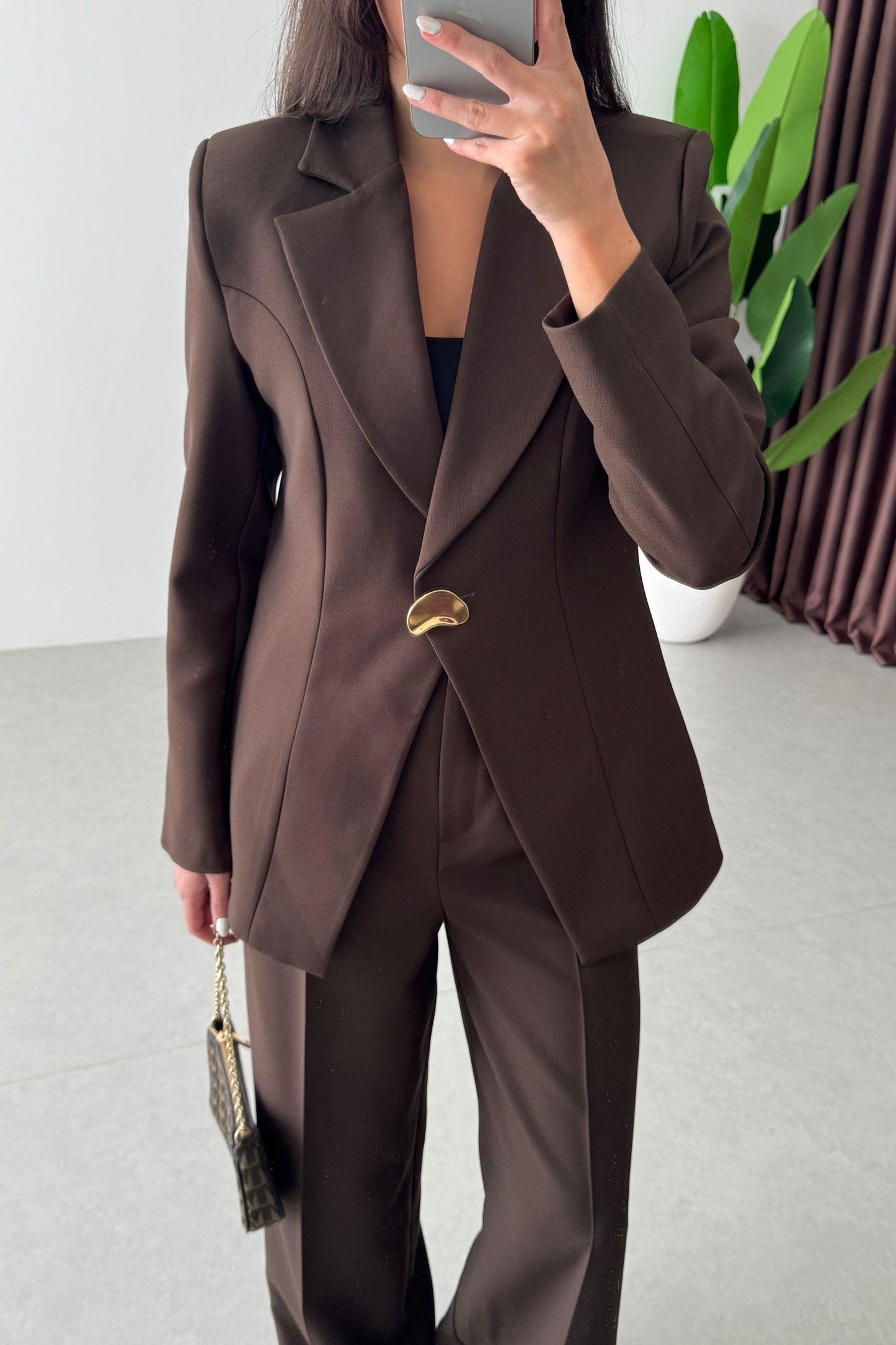 طقم رسمي بني - KP1403