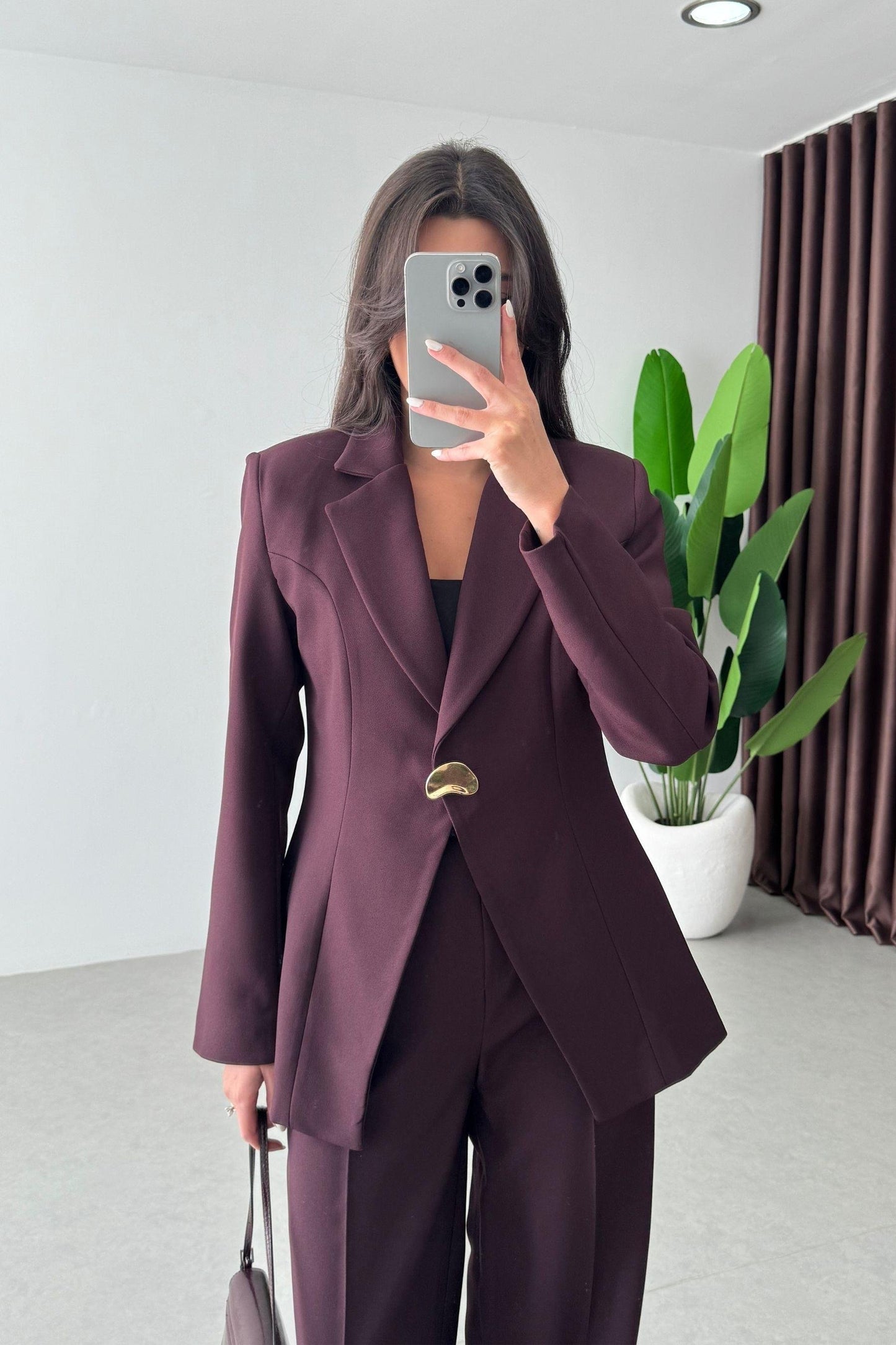 طقم رسمي عنابي - KP1403