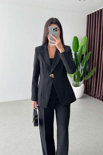 طقم رسمي اسود - KP1403