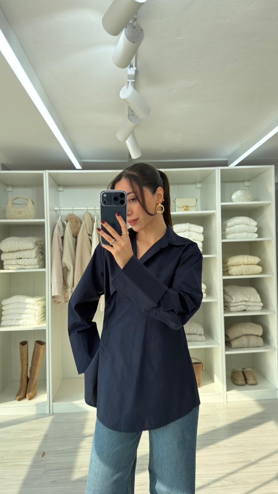 قميص ربط كحلي - KP4377