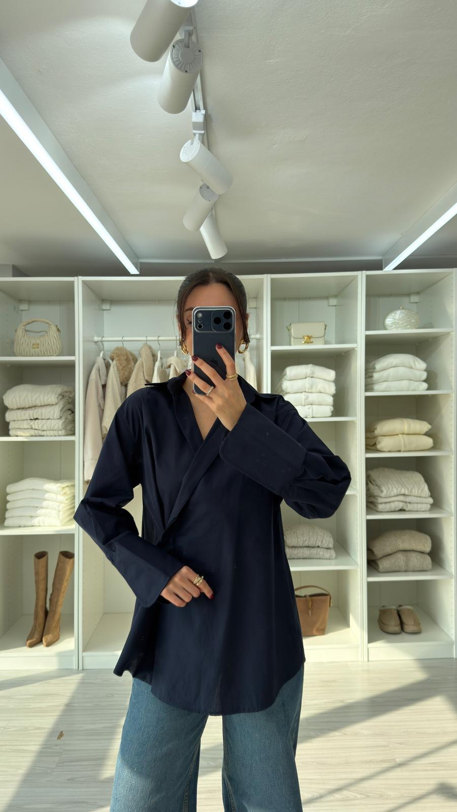 قميص ربط كحلي - KP4377