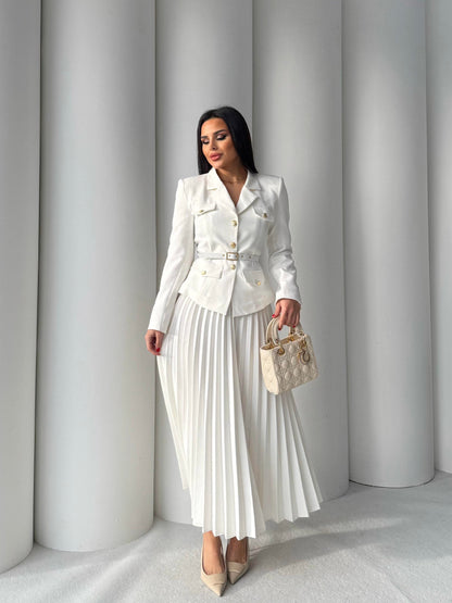 طقم رسمي ابيض - KP1119