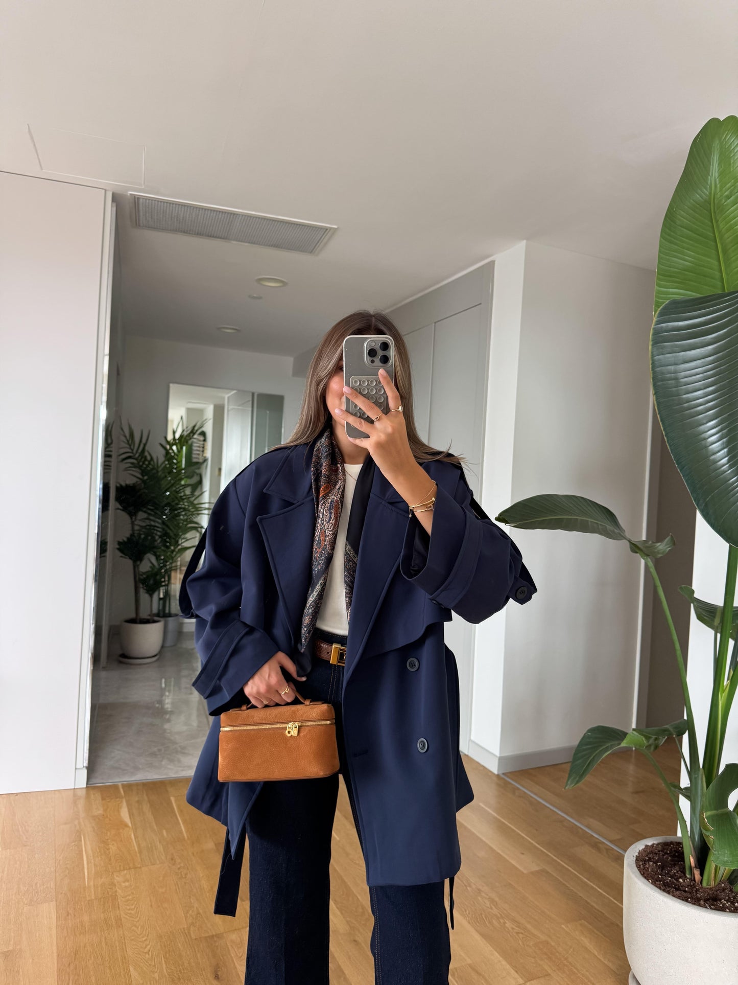 جكيت ترنش كحلي - KP7106