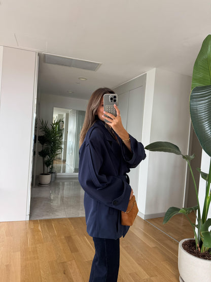 جكيت ترنش كحلي - KP7106