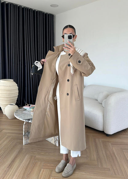 جكيت ترنش بيج مع شال - KP7087