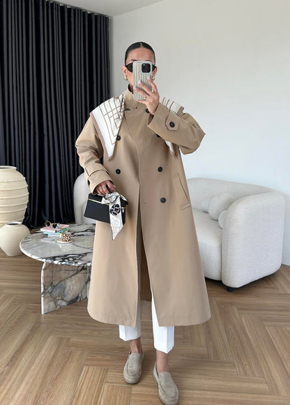 جكيت ترنش بيج مع شال - KP7087