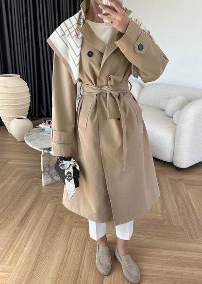 جكيت ترنش بيج مع شال - KP7087