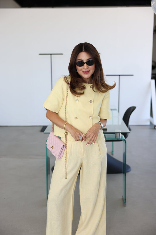 جكيت اصفر بأزرار - KP4224